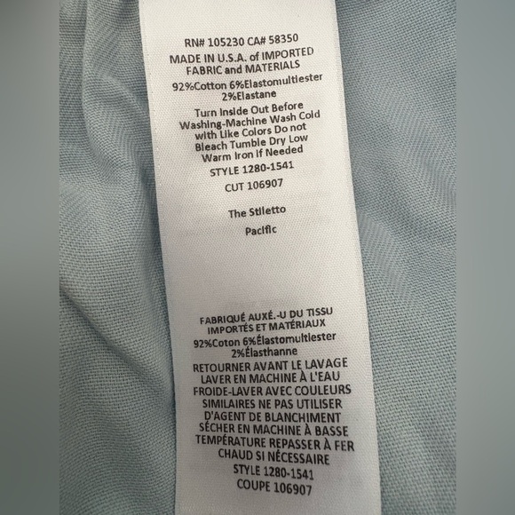 EUC - Current/Elliott “Stiletto” Skinny — Pacific Wash • Size 29 - Picture 7 of 10